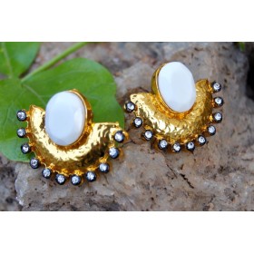 White Onyx Golden Ear Jackets 